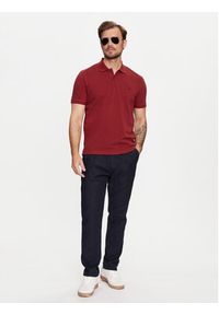 Selected Homme Polo 16087839 Bordowy Regular Fit. Typ kołnierza: polo. Kolor: czerwony. Materiał: bawełna #5