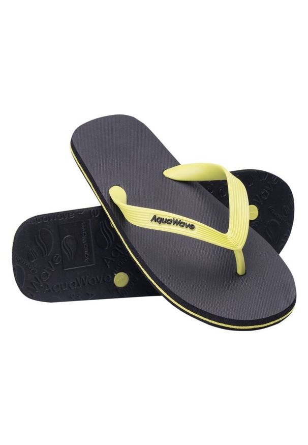 AquaWave - Japonki Aquawave Roboor 92800597726 żółte. Okazja: na plażę. Kolor: żółty. Wzór: paski. Sezon: lato. Styl: wakacyjny