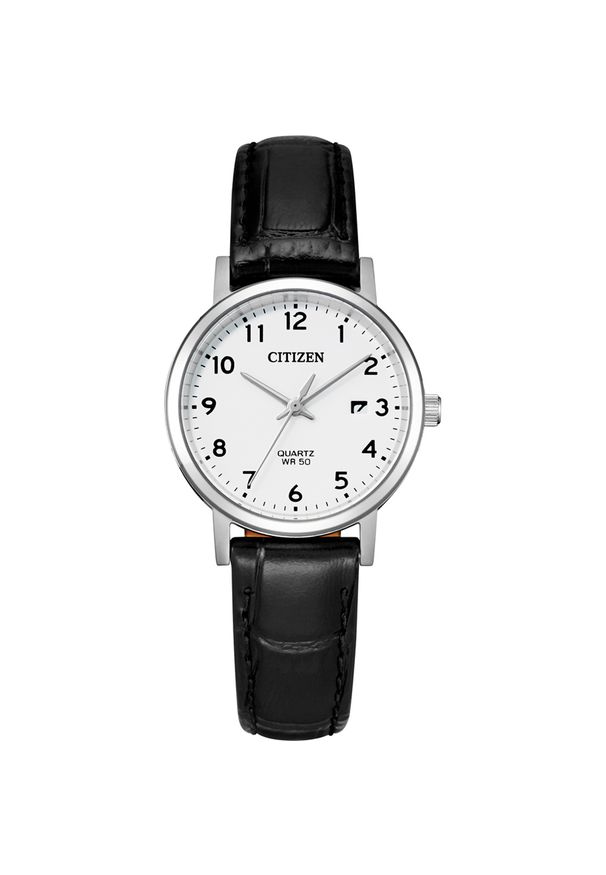 Zegarek Damski CITIZEN ELEGANCE EU6090-03A. Rodzaj zegarka: analogowe. Materiał: skóra. Styl: klasyczny, elegancki