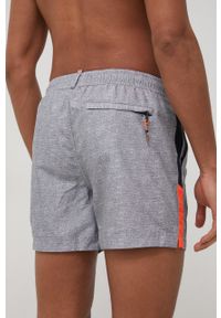 Superdry szorty kąpielowe kolor szary. Kolor: szary. Materiał: tkanina, materiał #4