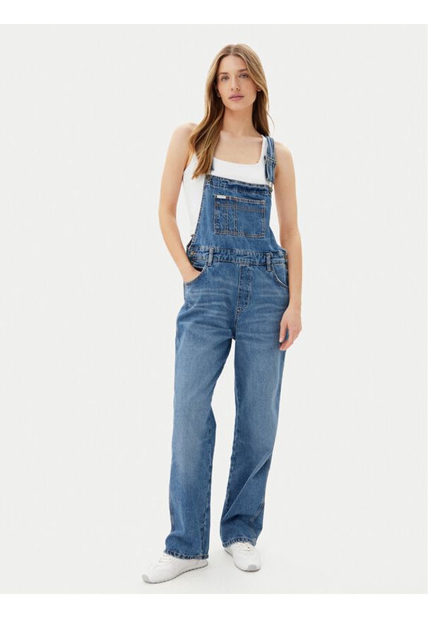 Guess Ogrodniczki W5GD0Z D5O11 Granatowy Regular Fit. Kolor: niebieski