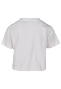 BUILD YOUR BRAND - Koszulka Z Dżerseju Dla Dziewcząt. Kolor: biały. Materiał: jersey