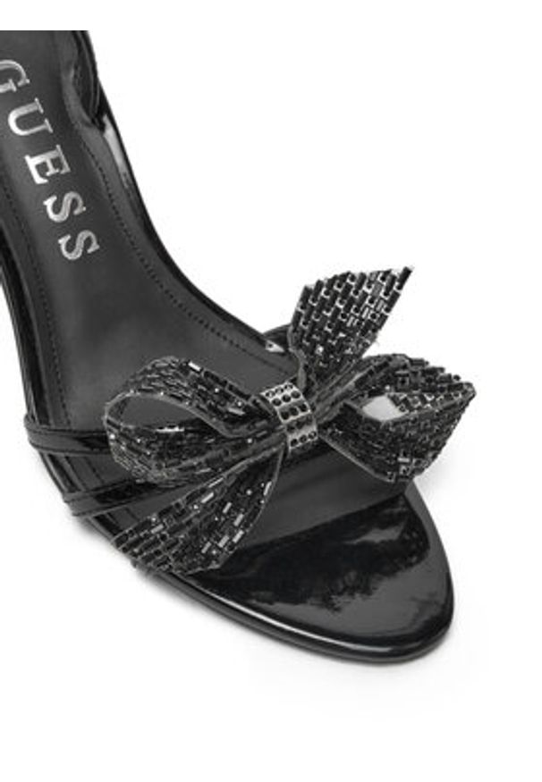 Guess Sandały FLPMER PAF03 Czarny. Kolor: czarny. Materiał: skóra