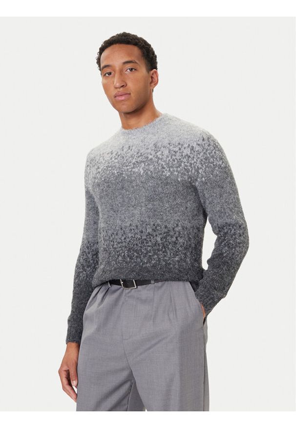 Guess Sweter M5BR39 Z0932 Szary Regular Fit. Kolor: szary. Materiał: syntetyk