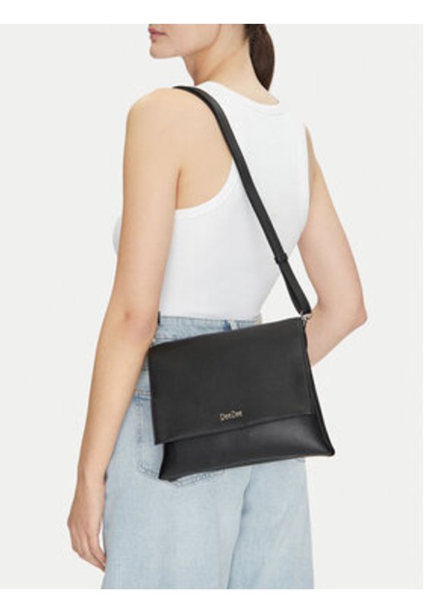 DeeZee Torebka DZE-S-010-07 Czarny. Kolor: czarny. Materiał: skórzane