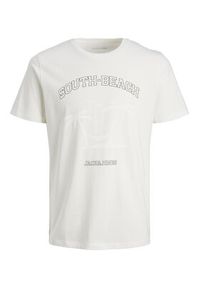 Jack & Jones - Jack&Jones T-Shirt Summer 12222921 Biały Regular Fit. Kolor: biały. Materiał: bawełna #4