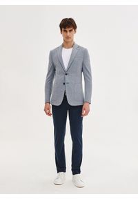 Pako Lorente - PAKO LORENTE - Niebieska marynarka z dzianiny. Kolor: niebieski. Materiał: dzianina. Sezon: wiosna #7