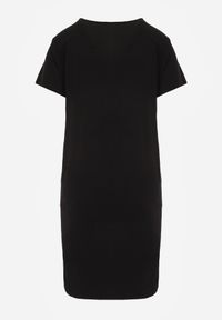 Born2be - Czarna Sukienka z Bawełny o Pudełkowym Kroju z Kieszeniami Briarspark. Okazja: do pracy, na co dzień. Kolor: czarny. Materiał: bawełna. Typ sukienki: proste, sportowe. Styl: sportowy, casual #3