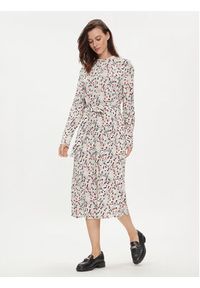 TOMMY HILFIGER - Tommy Hilfiger Sukienka koszulowa WW0WW41904 Écru Relaxed Fit. Materiał: wiskoza. Typ sukienki: koszulowe #2