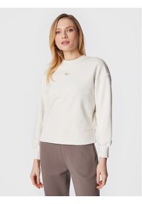 Calvin Klein Jeans Bluza J20J220433 Biały Relaxed Fit. Kolor: biały. Materiał: bawełna