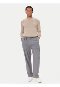 Guess Sweter M5YR26 Z0122 Beżowy Slim Fit. Kolor: beżowy. Materiał: syntetyk