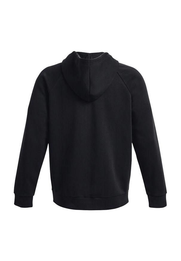Under Armour - Męska Bluza Sportstyle Rival Fleece Z Pełnym Zamkiem Błyskawicznym. Kolor: czarny