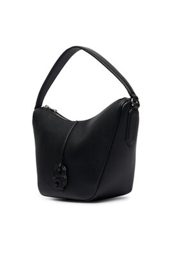 BOSS Torebka Anett New Sm Hobo 50563172 Czarny. Kolor: czarny. Materiał: skórzane