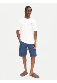 Only & Sons T-Shirt Milo 22034452 Biały Relaxed Fit. Kolor: biały. Materiał: bawełna