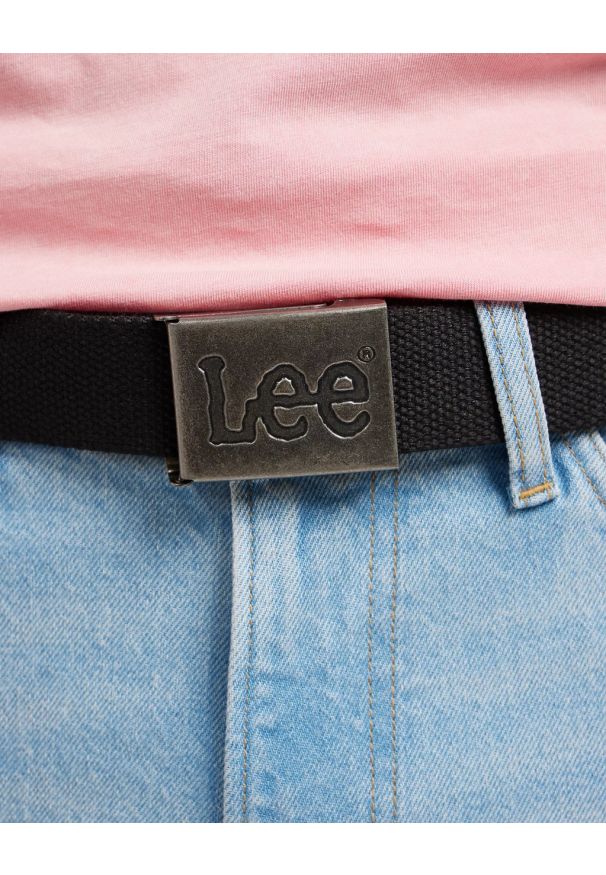 Lee - MESKI PASEK LEE WEBBING BELT BLACK 112351287