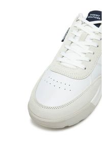 TOMMY HILFIGER - Tommy Hilfiger Sneakersy Retro Runner Mix Rwb FM0FM05371 Biały. Kolor: biały. Materiał: skóra #5
