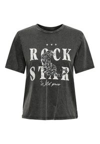 only - ONLY T-Shirt Lucy 15346786 Szary Regular Fit. Kolor: szary. Materiał: bawełna #4