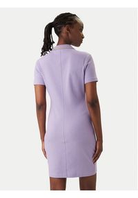 Versace Jeans Couture Sukienka codzienna 80HAOT03 CJ01T Fioletowy Slim Fit. Okazja: na co dzień. Kolor: fioletowy. Materiał: bawełna. Typ sukienki: proste. Styl: casual #2