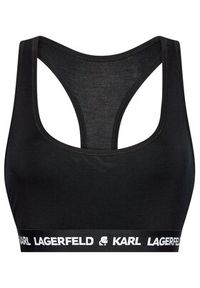 Karl Lagerfeld - KARL LAGERFELD Biustonosz top Logo 211W2102 Czarny. Kolor: czarny. Materiał: lyocell #4