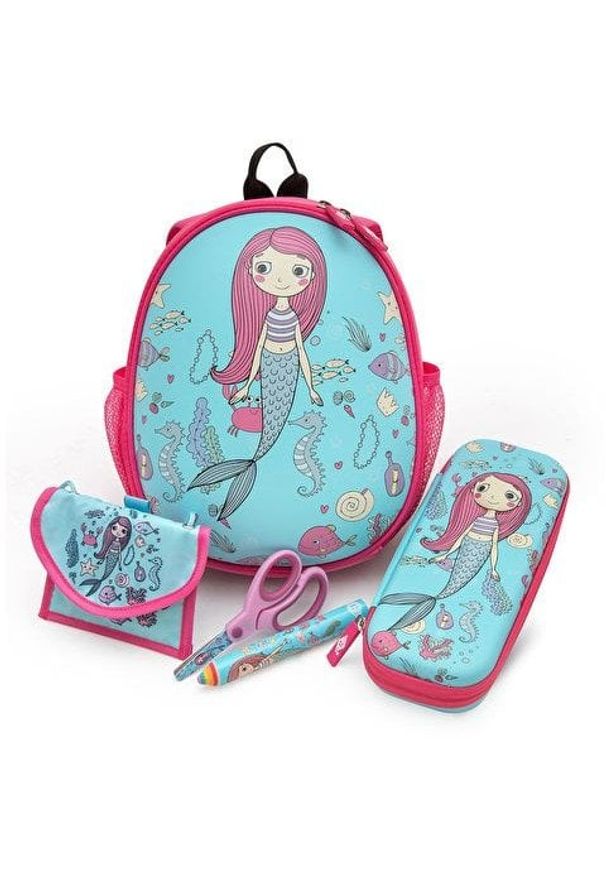 Manfrotto - WEDO Kinder-Rucksack Meerjungfrau mit Netztaschen innen/auße