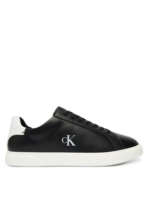 Calvin Klein Sneakersy Low Pro Cup Laceup Lth Moire HW0HW02845 Czarny. Kolor: czarny. Materiał: skóra