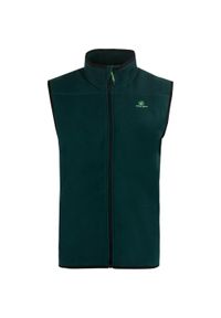 ZUMBA WEAR - Męska Sportowa Kamizelka Athl. DPT Este - Ciemnozielona M. Kolor: zielony. Materiał: polar. Sport: taniec, joga i pilates