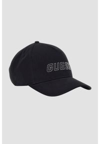 Guess - GUESS Czarna damska czapka z daszkiem. Kolor: czarny