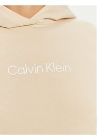 Calvin Klein Bluza Hero Logo K20K205449 Beżowy Regular Fit. Kolor: beżowy. Materiał: bawełna #2