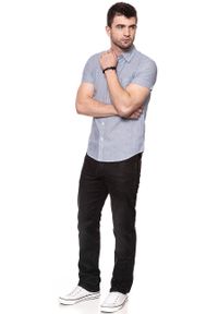 Wrangler - KOSZULA MĘSKA KRÓTKI RĘKAW WRANGLER SS 1 PKT SHIRT PEACOAT BLUE W58604M49 112129484. Materiał: materiał. Długość rękawa: krótki rękaw. Długość: krótkie #6
