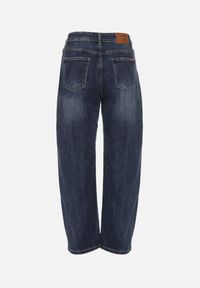 Born2be - Niebieskie Jeansy Mom Fit z Wysokim Stanem i Domieszką Wiskozy Atavite. Okazja: na randkę, na co dzień. Stan: podwyższony. Kolor: niebieski. Styl: klasyczny, casual #5