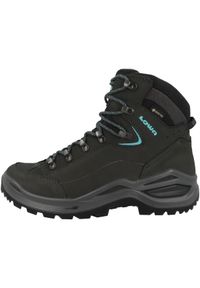 Buty trekkingowe damskie Lowa Renegade Evo Mid Gtx. Wysokość cholewki: za kostkę. Kolor: czarny. Materiał: skóra, tkanina. Szerokość cholewki: normalna