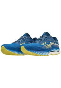 Buty do biegania Mizuno Wave Rider 27 Amst. Kolor: fioletowy, wielokolorowy, niebieski. Model: Mizuno Wave. Sport: bieganie