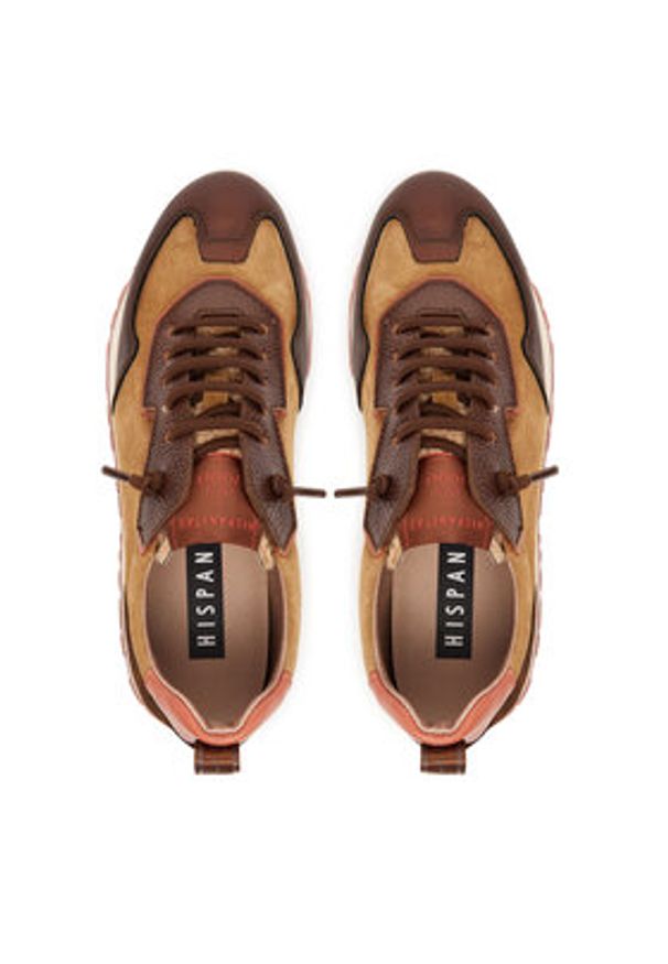 Hispanitas Sneakersy CHI254312 Brązowy. Kolor: brązowy. Materiał: skóra