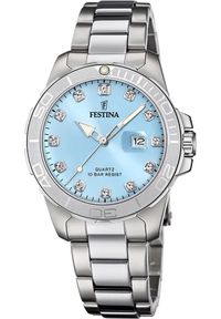 Zegarek Festina Zegarek damski Festina F20503-5 CYRKONIE srebrny. Kolor: srebrny #1