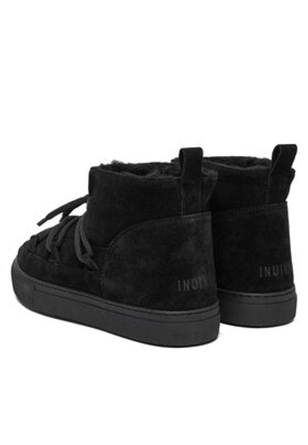 Inuikii Śniegowce Classic Low 2001.001.0021 Czarny. Kolor: czarny. Materiał: skóra, zamsz