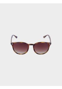 4f - Okulary przeciwsłoneczne z multibarwną powłoką uniseks - brązowe. Kolor: brązowy. Wzór: gradientowy #1