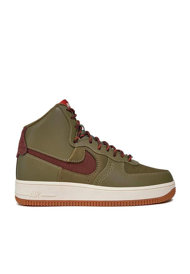 Buty damskie Nike Air Force 1 Sculpt Wild medium. Kolor: zielony. Model: Nike Air Force. Sport: turystyka piesza