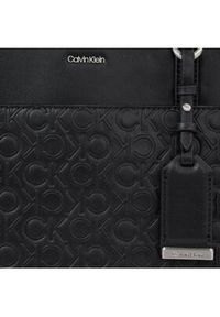 Calvin Klein Torebka Ck Must Shopper Lg - Emb Mono K60K610924 Czarny. Kolor: czarny