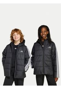 Adidas - adidas Kurtka zimowa Essentials 3-Stripes JL7402 Czarny Regular Fit. Kolor: czarny. Materiał: syntetyk. Sezon: zima