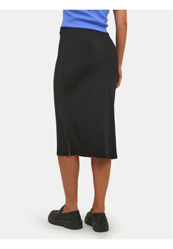 Kaffe Spódnica midi Malli 10506346 Czarny Regular Fit. Kolor: czarny. Materiał: syntetyk