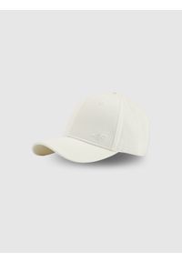 4f - 4F Czapka z daszkiem snapback uniseks - biała L/XL (60cm). Kolor: biały. Materiał: materiał, bawełna. Styl: casual, klasyczny, sportowy #1