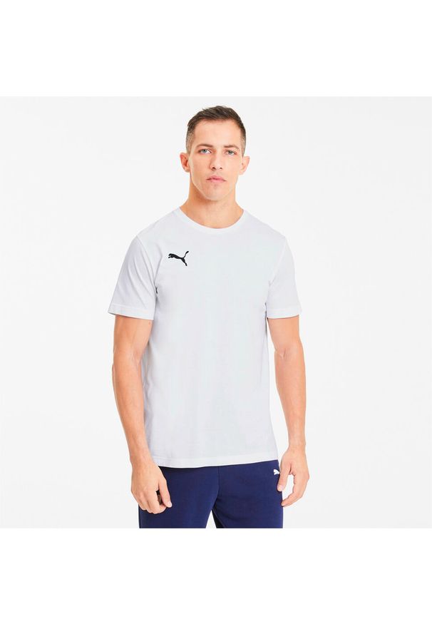 T-Shirt Puma Teamgoal 23 Casuals Tee 04 Dorosłych. Kolor: biały. Materiał: bawełna, poliester