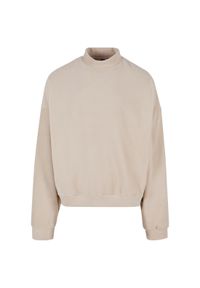Polar z okrągłym dekoltem Urban Classics Oversize. Kolor: beżowy. Materiał: polar #1
