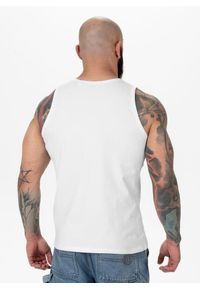 PITBULL - Tank męski Pitbull Top Slim Fit Small Logo. Kolor: biały