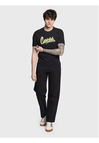 Guess T-Shirt Logo F3GI10 J1314 Czarny Slim Fit. Kolor: czarny. Materiał: bawełna #3