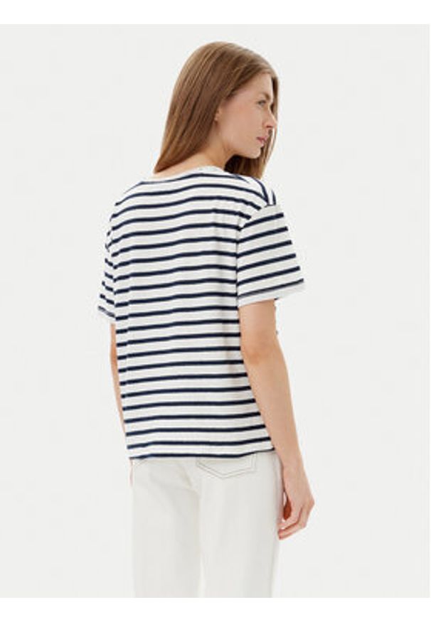 TOMMY HILFIGER - Tommy Hilfiger T-Shirt WW0WW44551 Granatowy Regular Fit. Kolor: niebieski. Materiał: bawełna