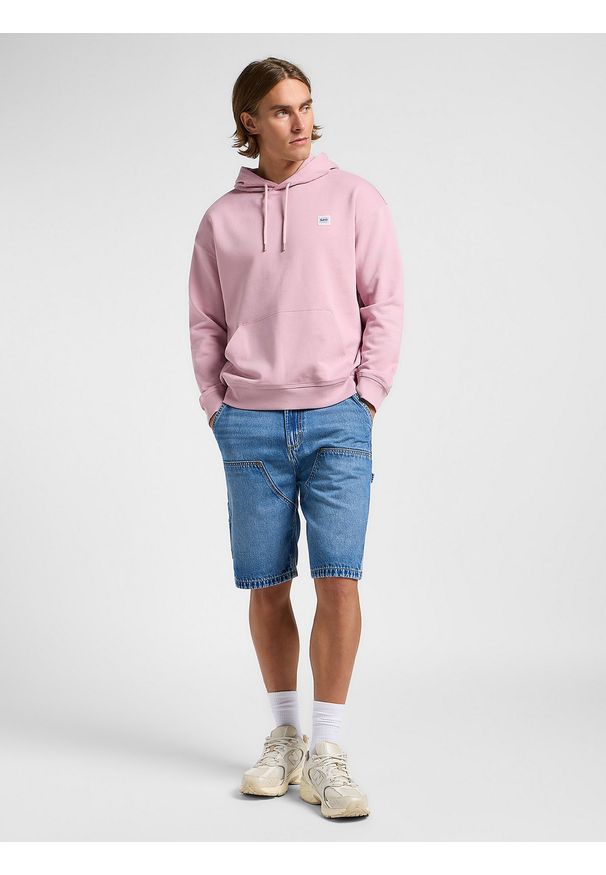 Lee - MESKA BLUZA LEE WW HOODIE SOFT MAUVE 112364139