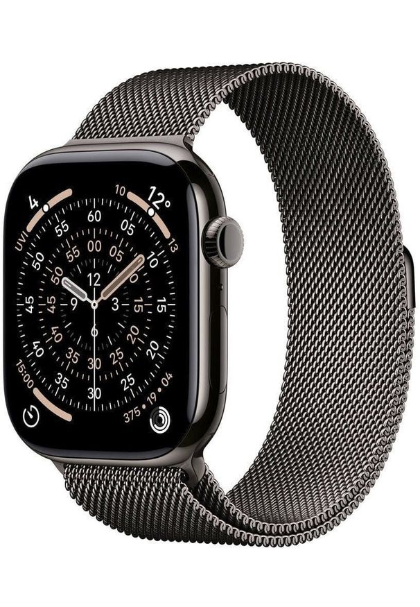APPLE - Smartwatch Apple Watch 11 GPS + Cellular 46mm Slate Titanium Milanese Loop M/L Grafitowy (MFD44ET/A). Rodzaj zegarka: smartwatch. Kolor: szary