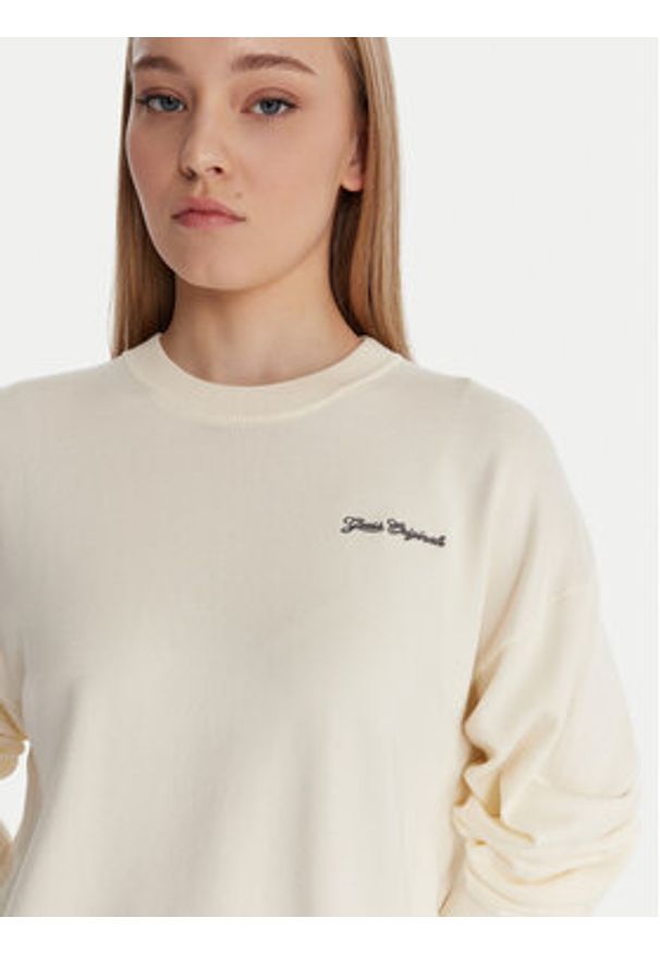 Guess Sweter W6RR55 Z2V62 Écru Regular Fit. Materiał: wiskoza