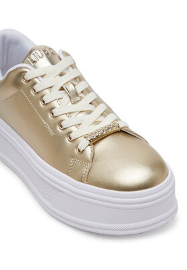 Liu Jo Sneakersy Selma 16 BA5101 P0291 Złoty. Kolor: złoty. Materiał: skóra